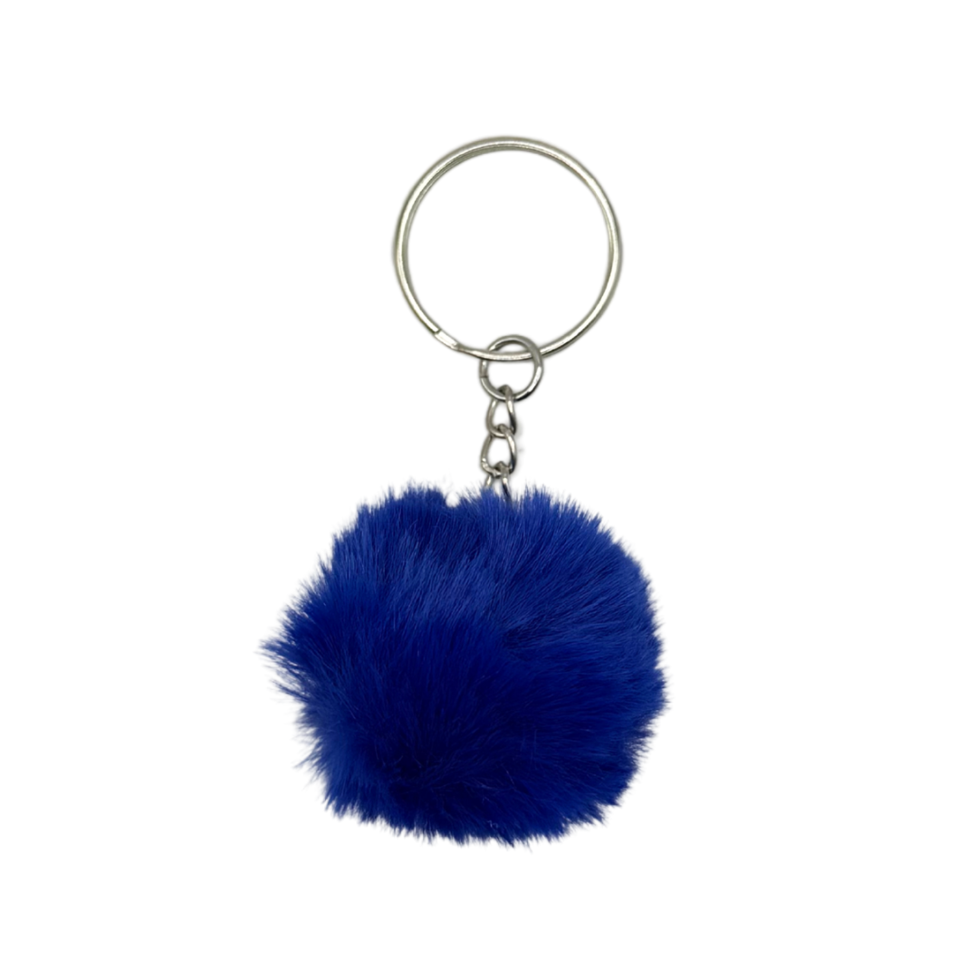 Mini pompon bleu roi