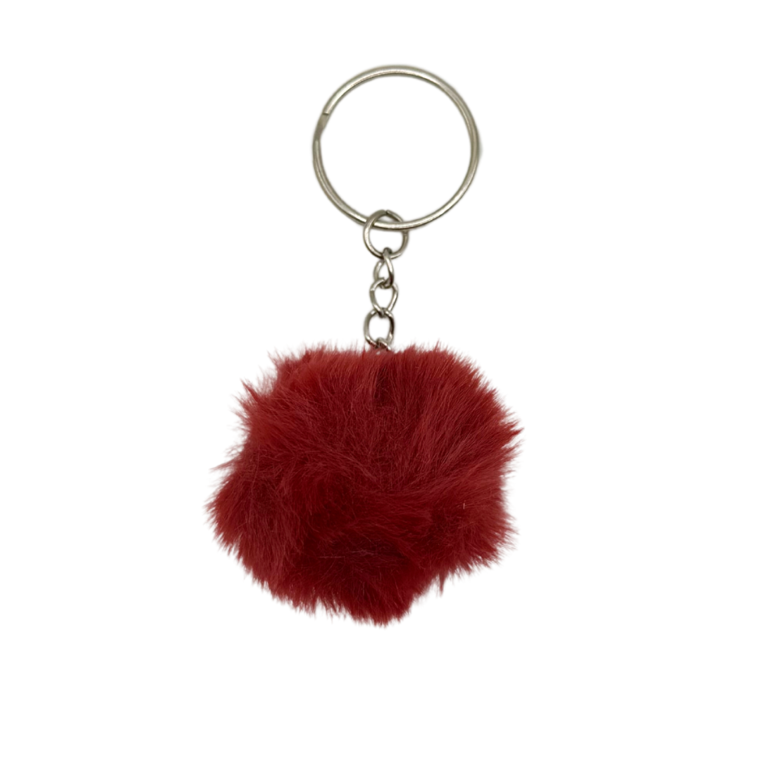 Mini pompon rouge bordeaux