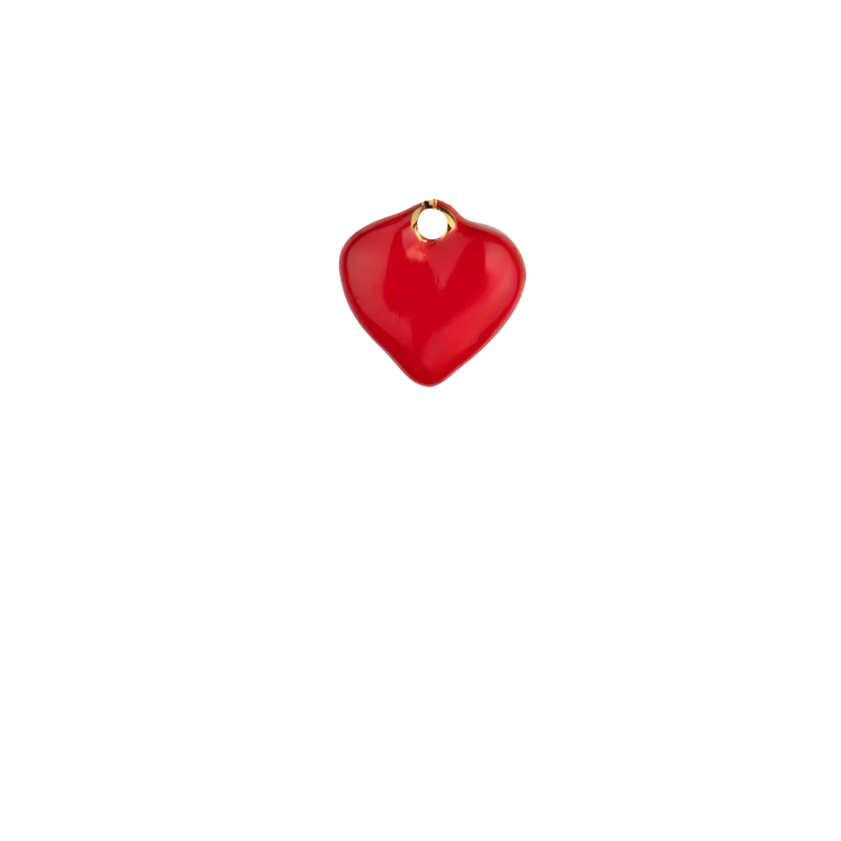 Coeur rouge - Or