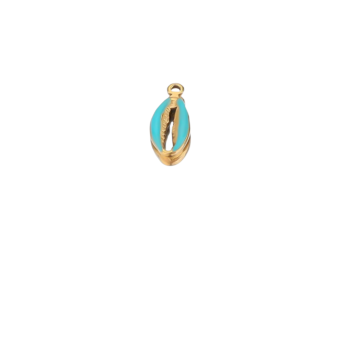 Coquillage bleu - Or