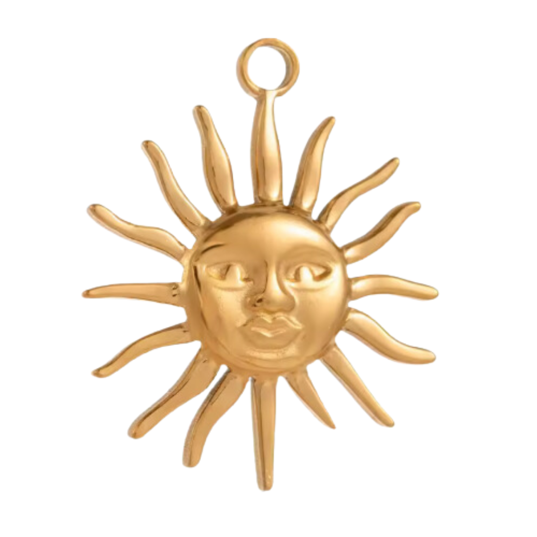 Grand soleil visage - Or