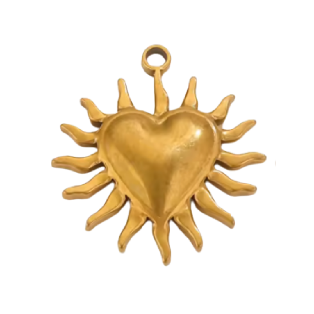 Coeur soleil - Or