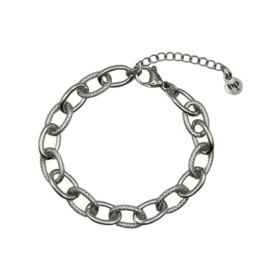 Chaîne cordage bracelet - Argent