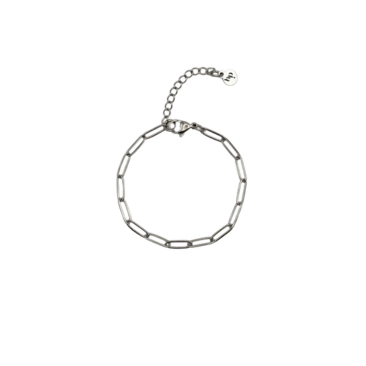 Chaîne trombone | Bracelet - Argent