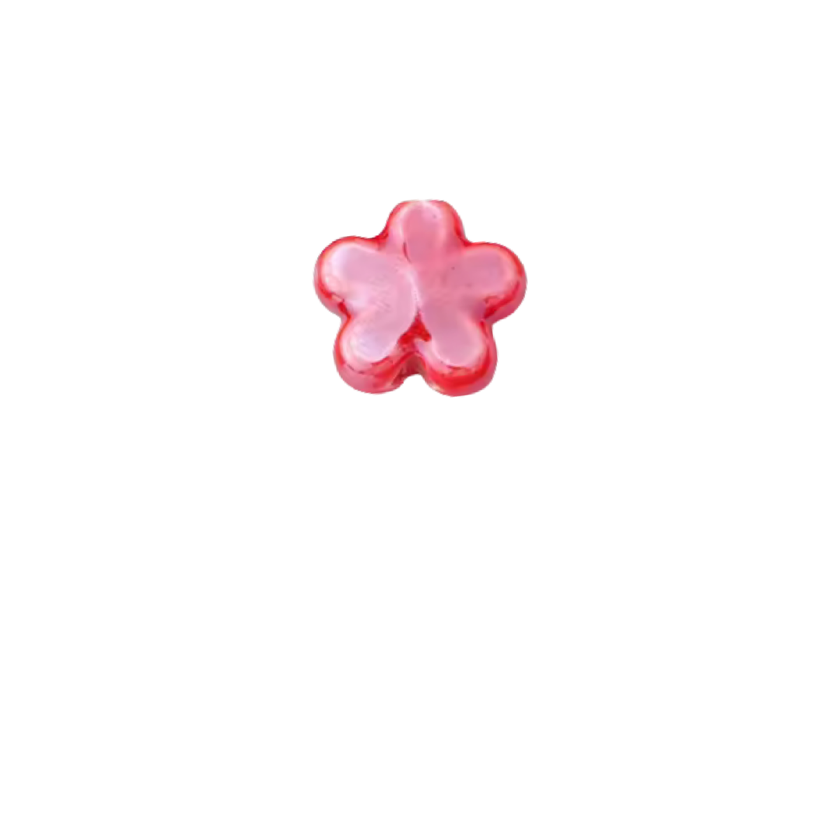 Fleur rouge - Céramique