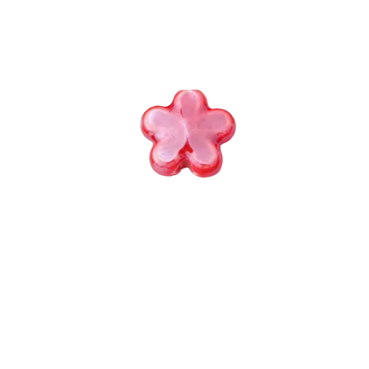 Fleur rouge - Céramique