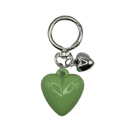 Coeur vert/argent