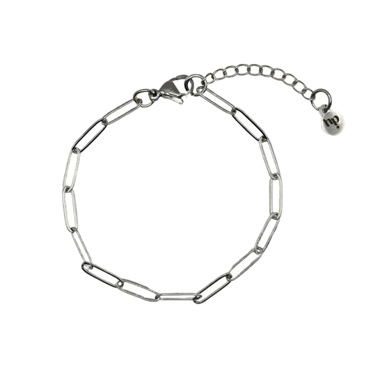 Chaine trombone bracelet - Argent