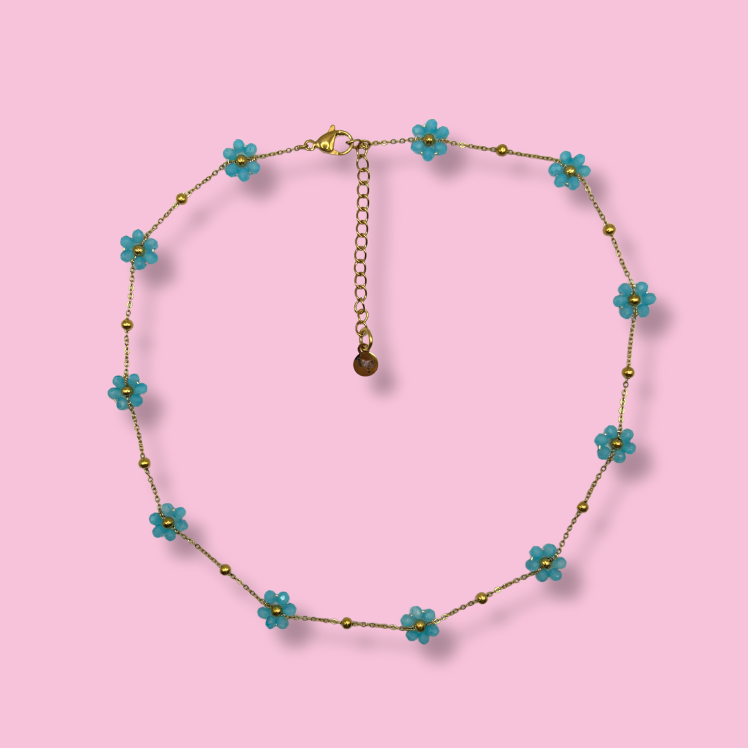 Collier Bloom bleu