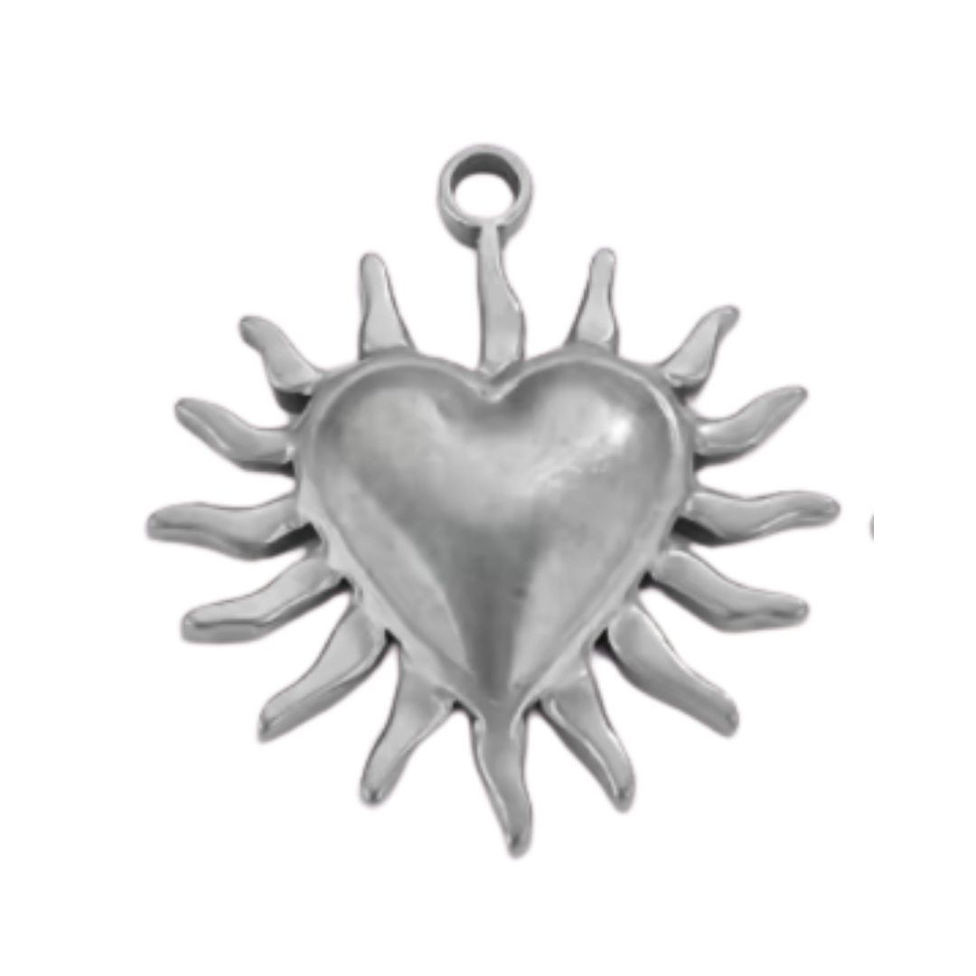 Coeur soleil - Argent