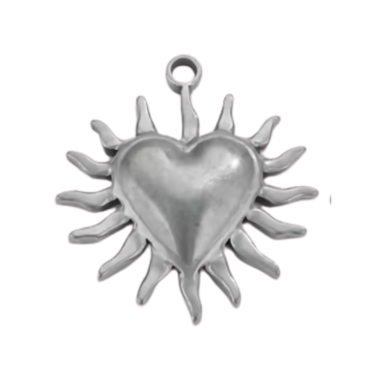 Coeur soleil - Argent