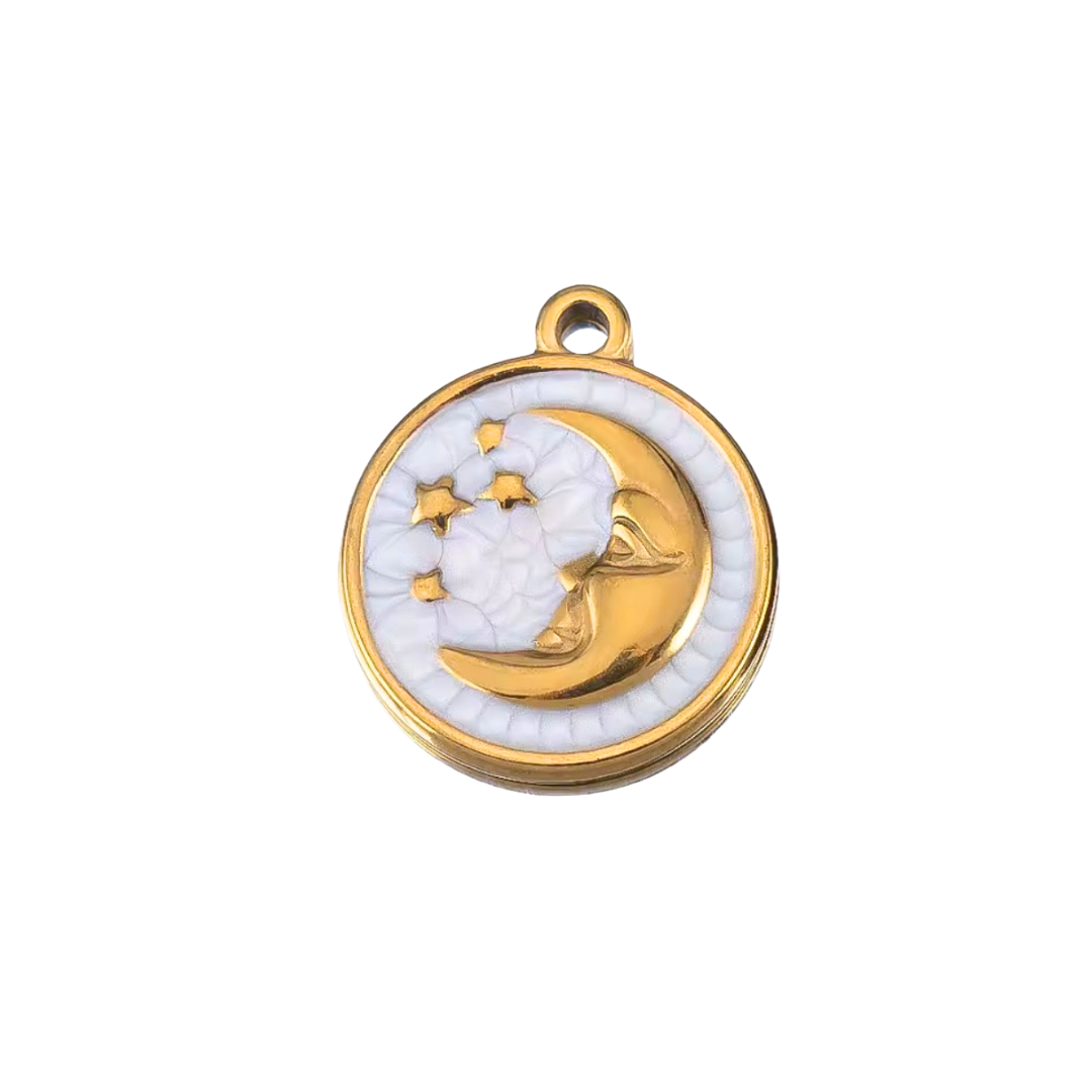 Médaillon lune - Or
