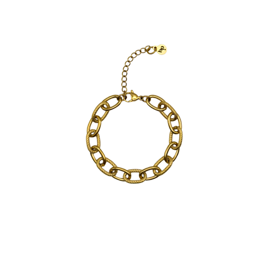 Chaîne martelée | Bracelet - Or