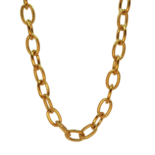 Chaîne cordage collier - Or