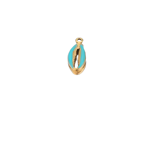 Coquillage bleu - Or