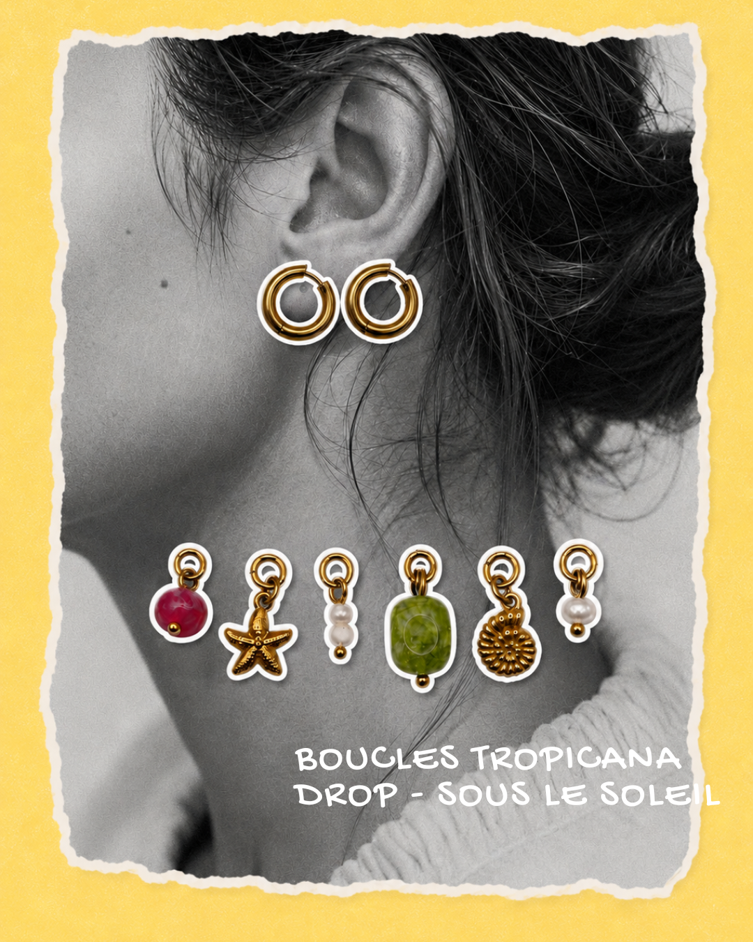 Boucles d’oreilles interchangeables - Tropicana