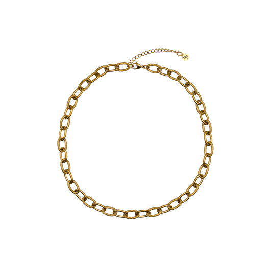 Chaîne martelée | Collier - Or