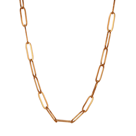 Chaîne trombone collier - Or