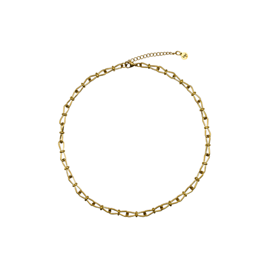 Chaîne trombone nouée | Collier - Or