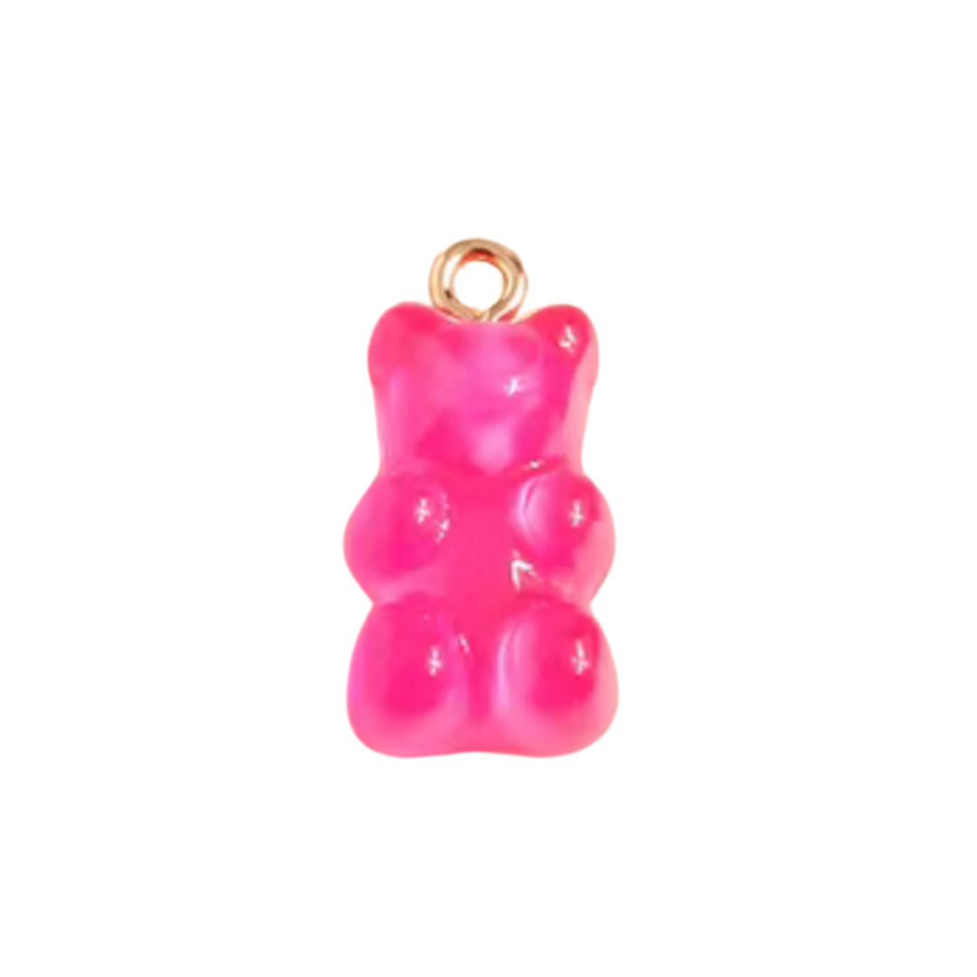 Ourson fushia - Or