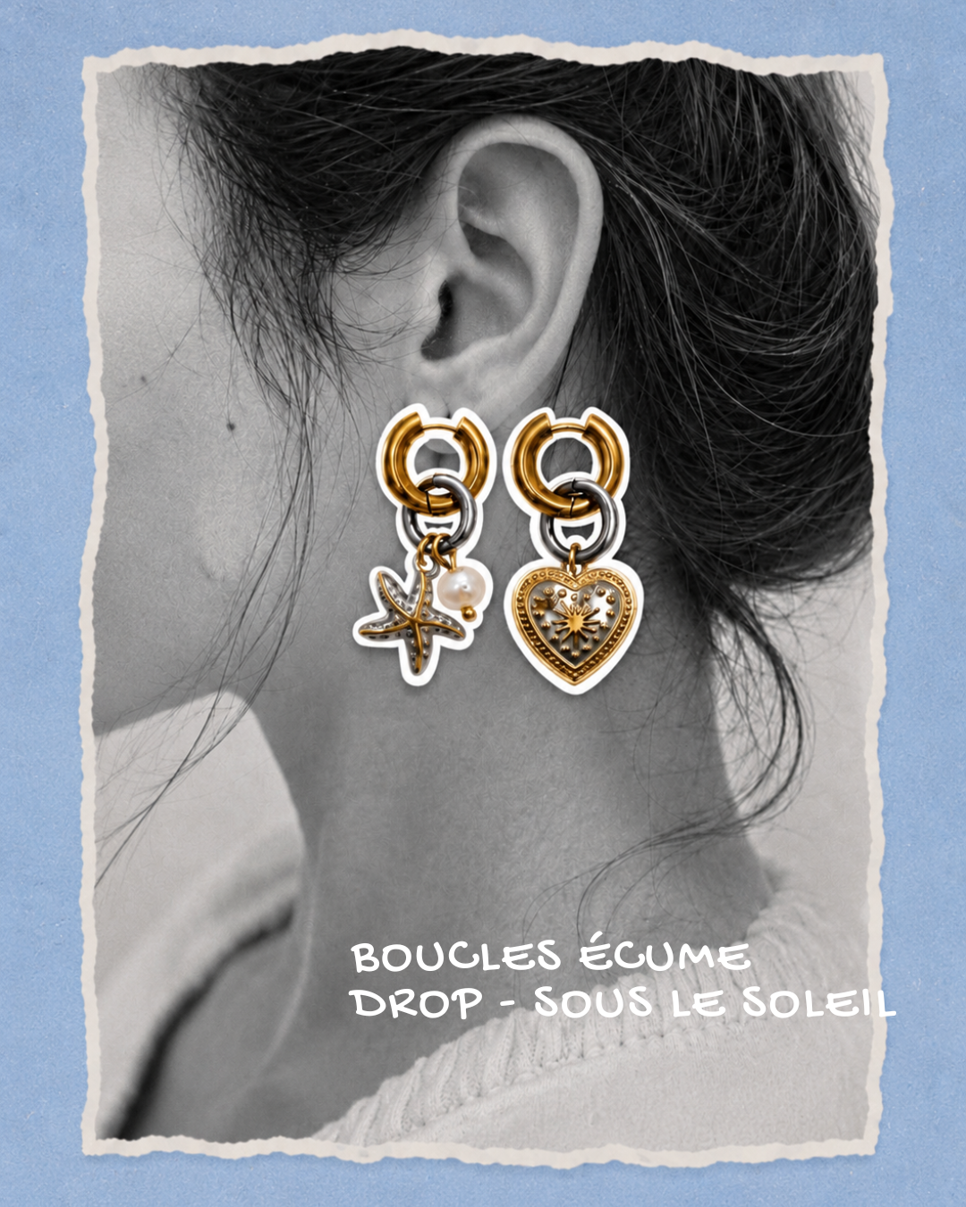 Boucles d’oreilles - Écume