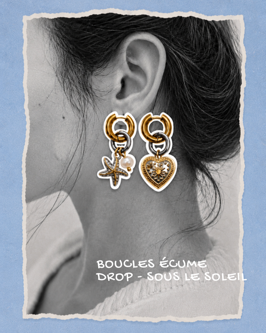 Boucles d’oreilles - Écume