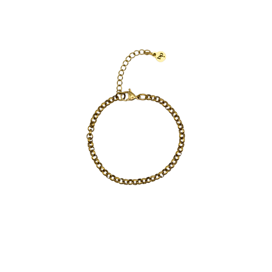 Chaîne forçat fine | Bracelet - Or