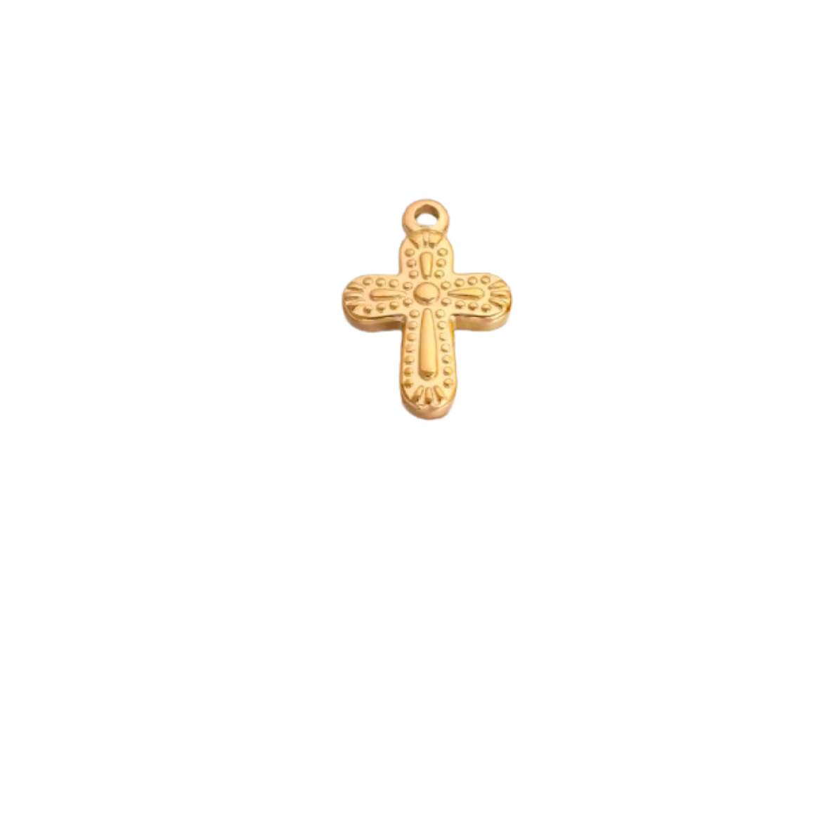 Croix texturée - Or