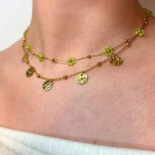 Collier Bloom vert