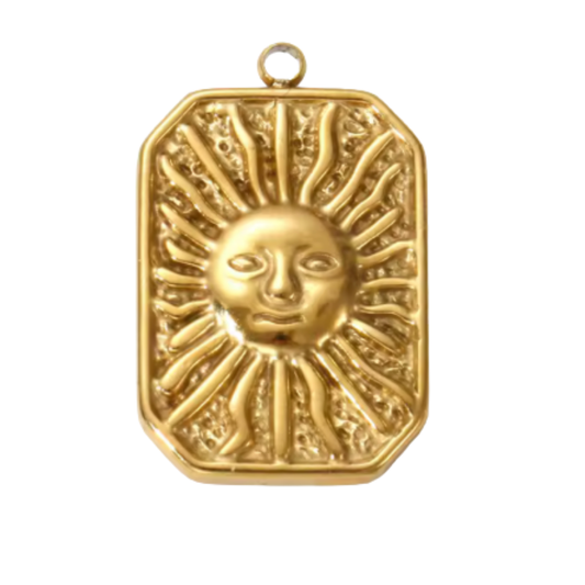 Médaillon soleil - Or