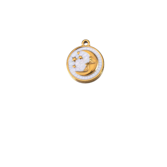 Médaillon lune - Or