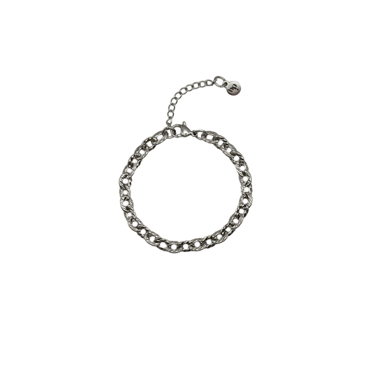 Chaîne cordage | Bracelet - Argent