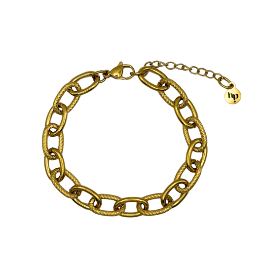 Chaîne cordage bracelet - Or