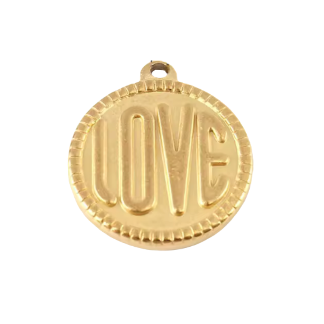 Médaillon love - Or
