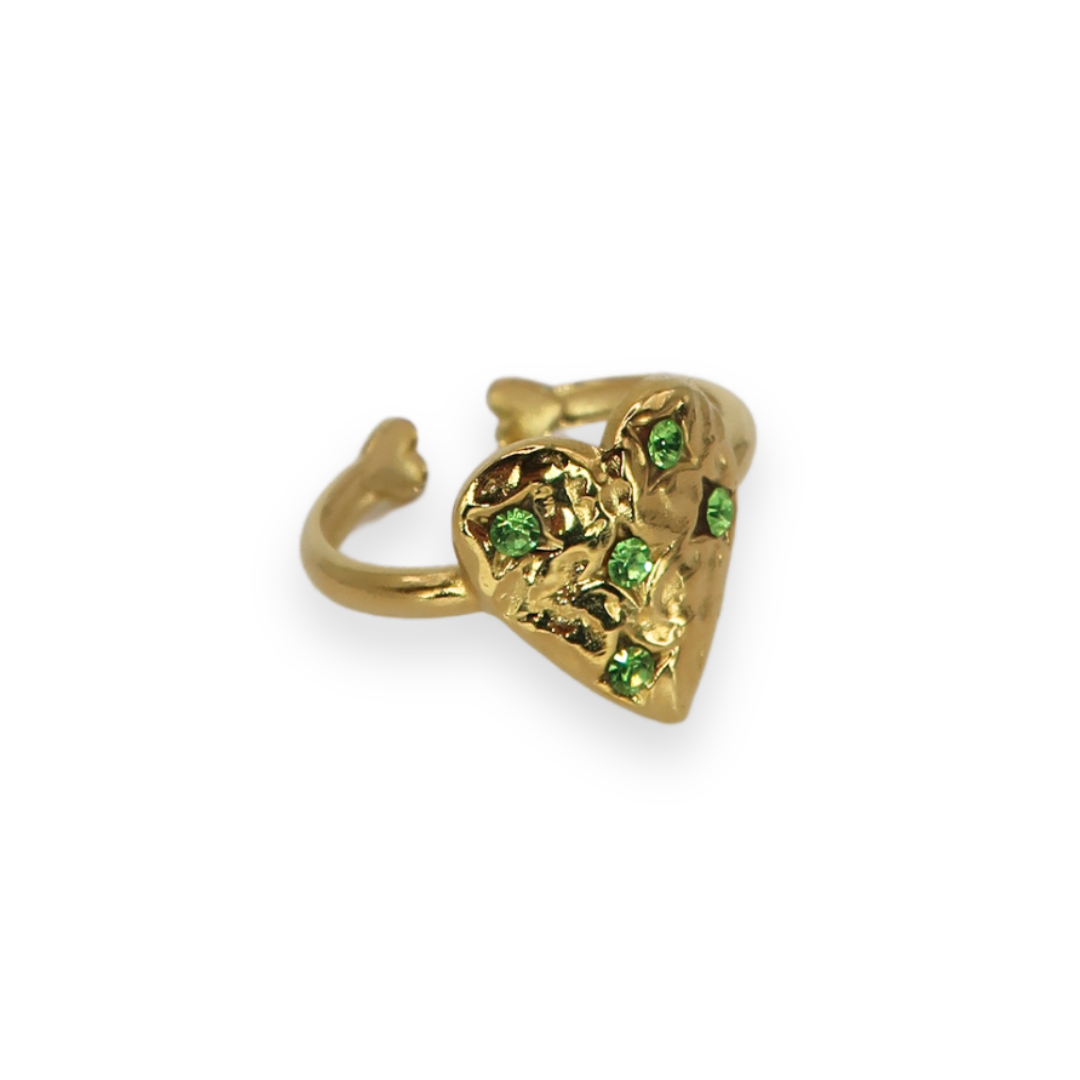 Bague Valentine verte