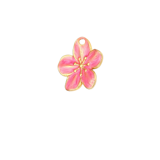 Fleur rose - Or