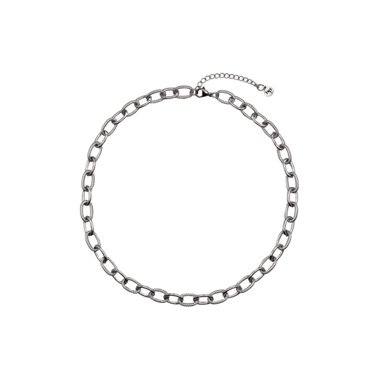 Chaîne martelée | Collier -  Argent