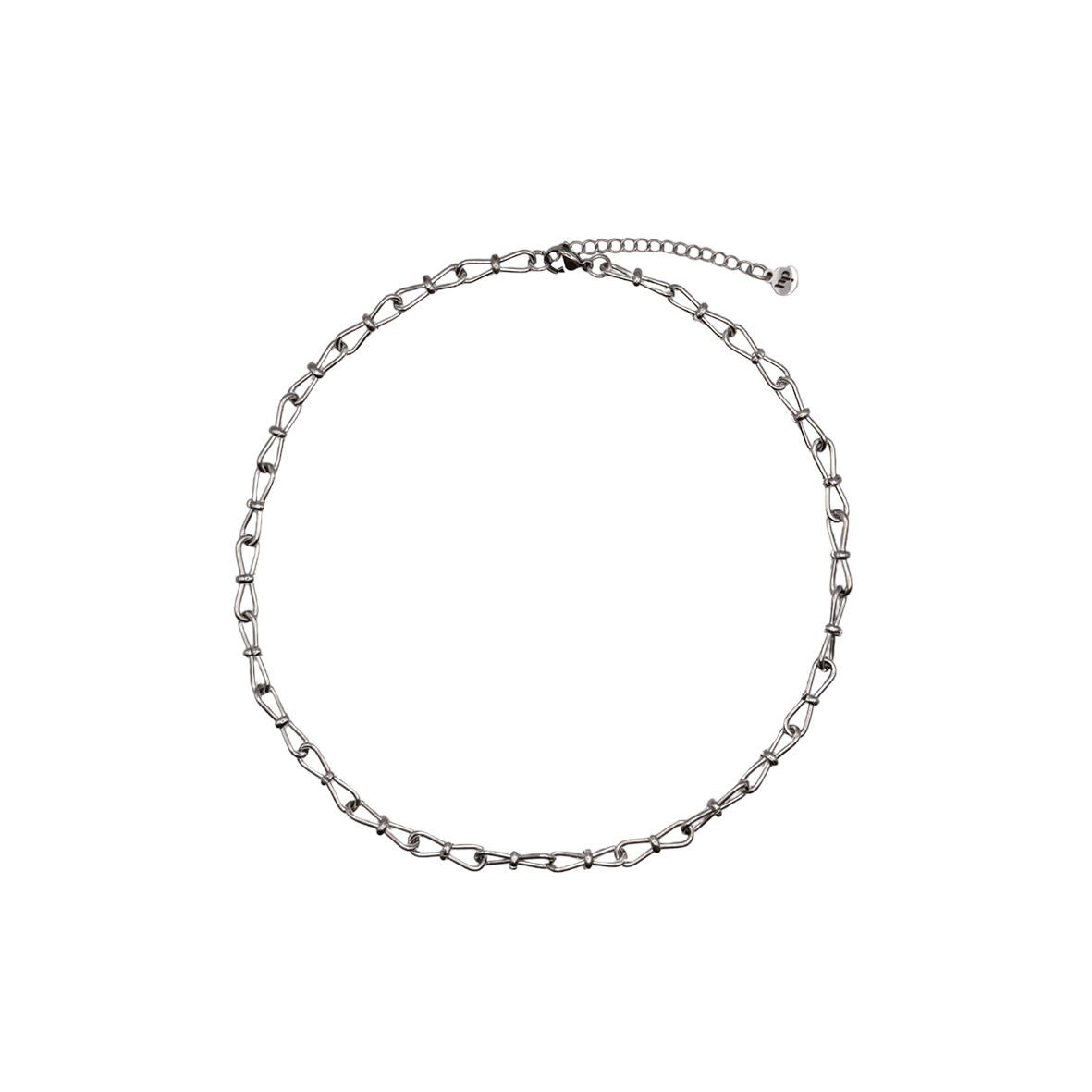 Chaîne trombone nouée | Collier - Argent