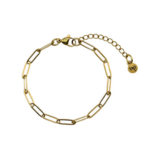 Chaîne trombone bracelet - Or