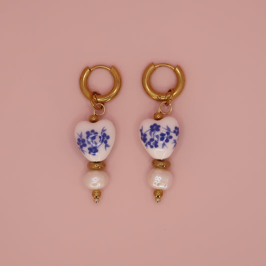 Boucles d'oreilles Porcelaine