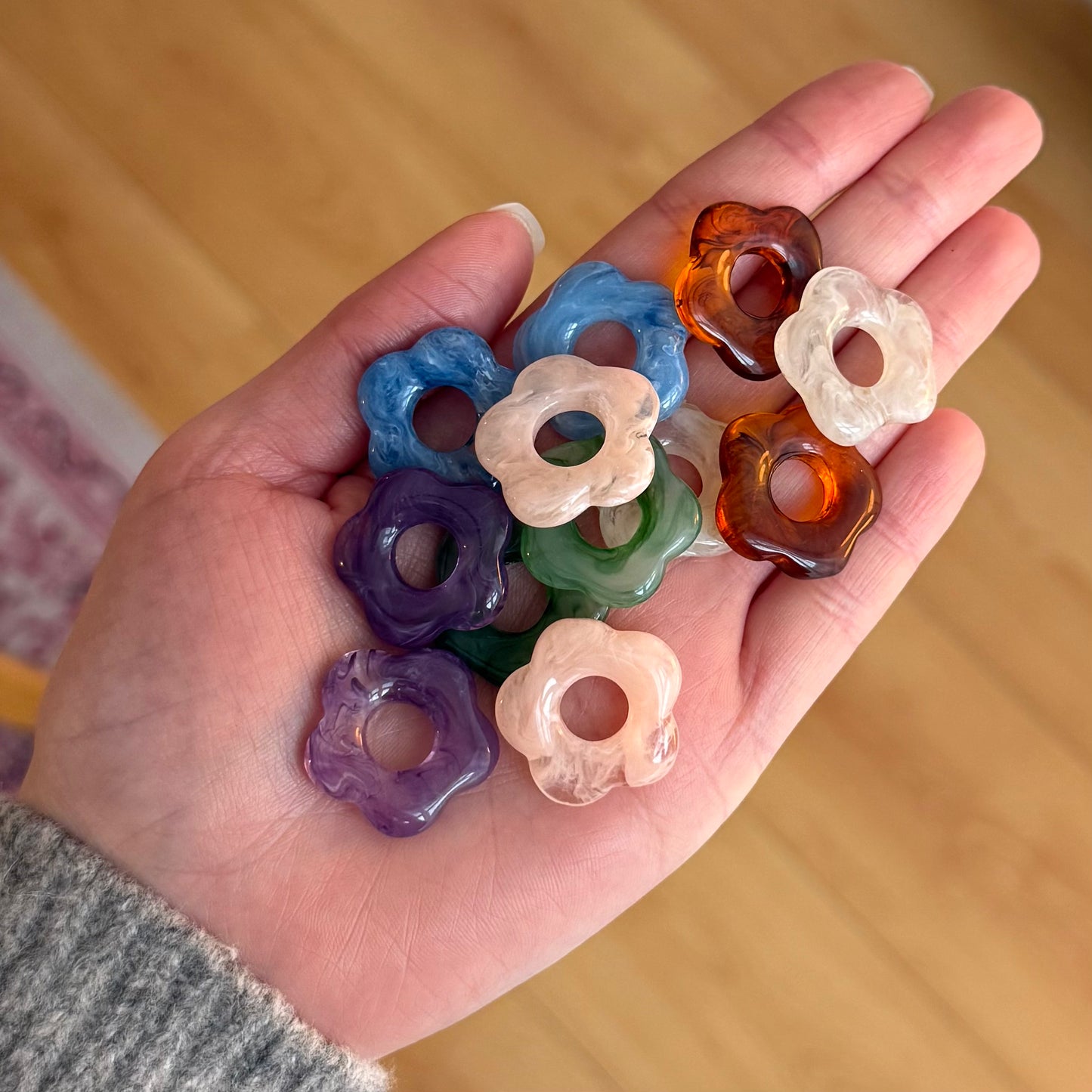 Grande fleur - Marron